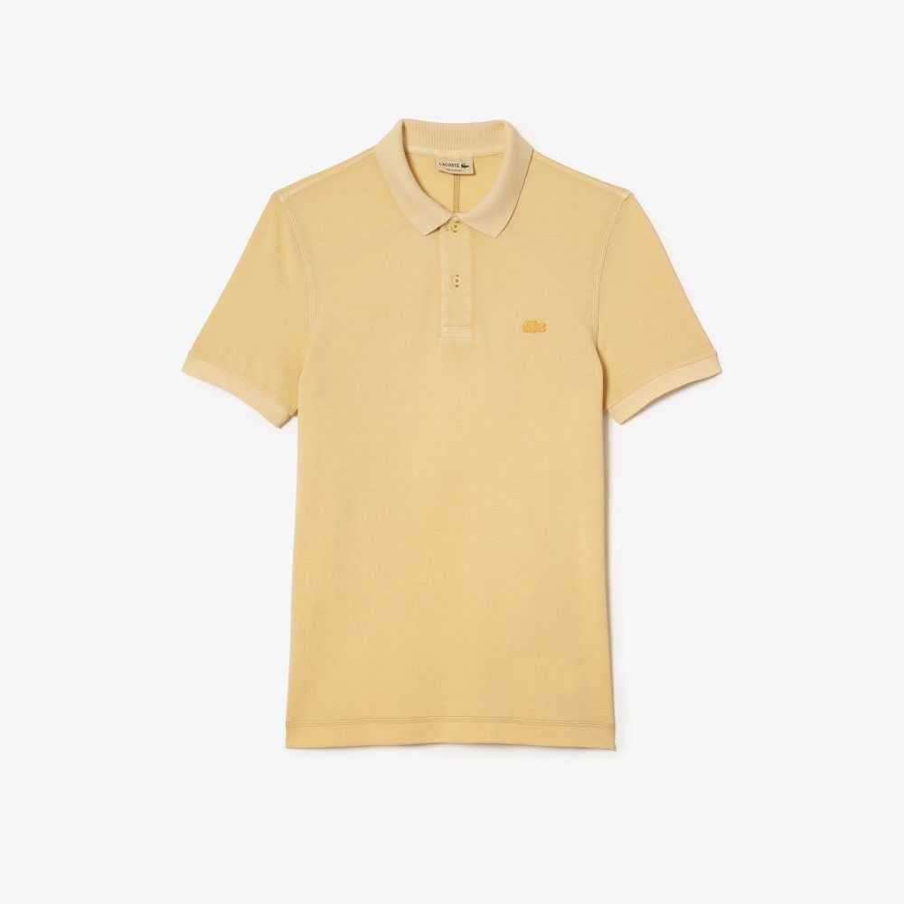 Lacoste Organic Cotton Polo Yellow | EWG-790253