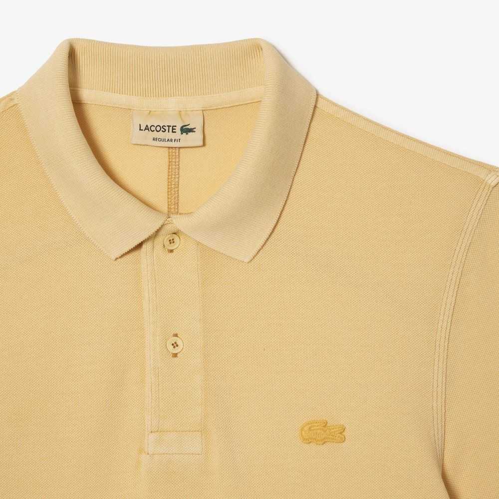 Lacoste Organic Cotton Polo Yellow | EWG-790253