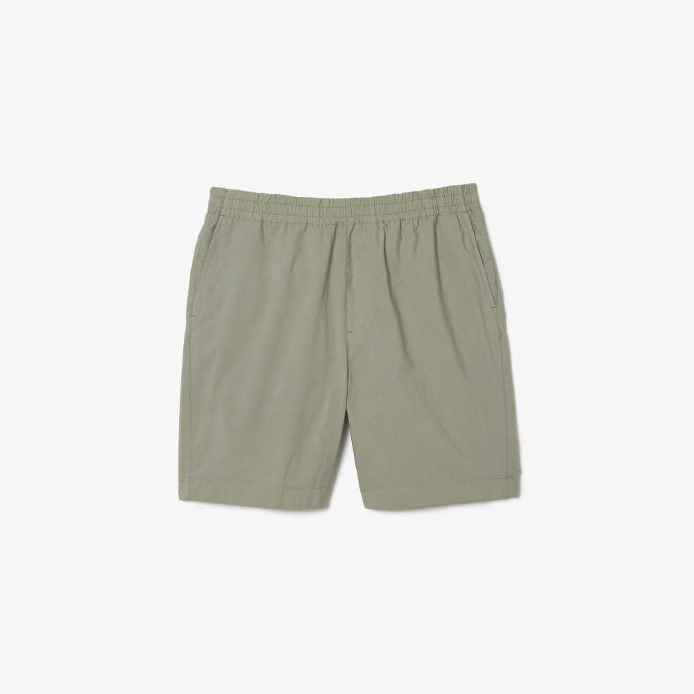 Lacoste Organic Cotton Shorts Khaki Green | ULB-309471