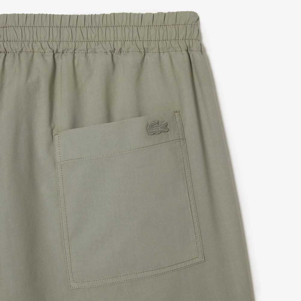 Lacoste Organic Cotton Shorts Khaki Green | ULB-309471