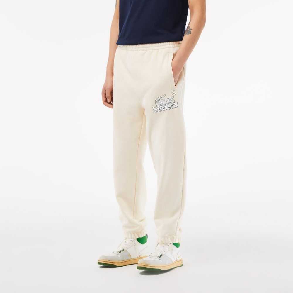 Lacoste Organic Cotton Track Pants White | HCF-217594