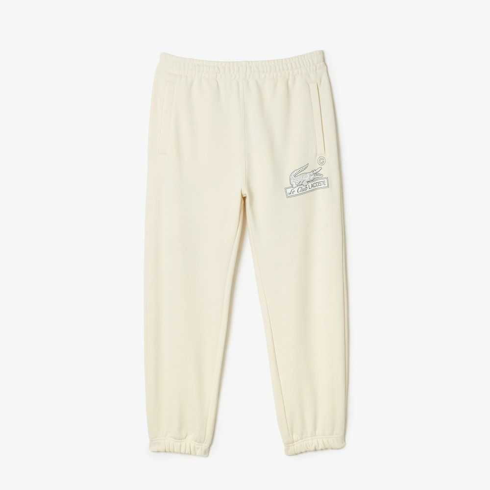 Lacoste Organic Cotton Track Pants White | HCF-217594