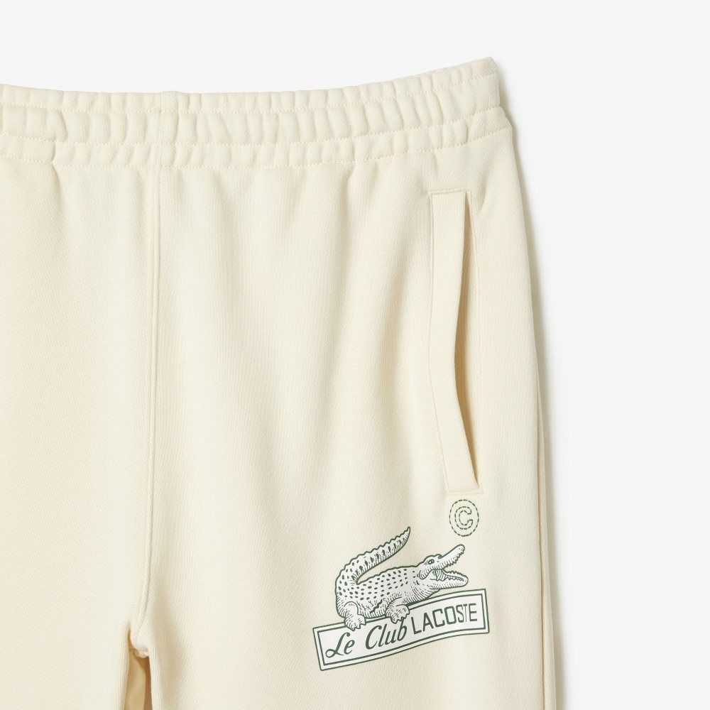 Lacoste Organic Cotton Track Pants White | HCF-217594