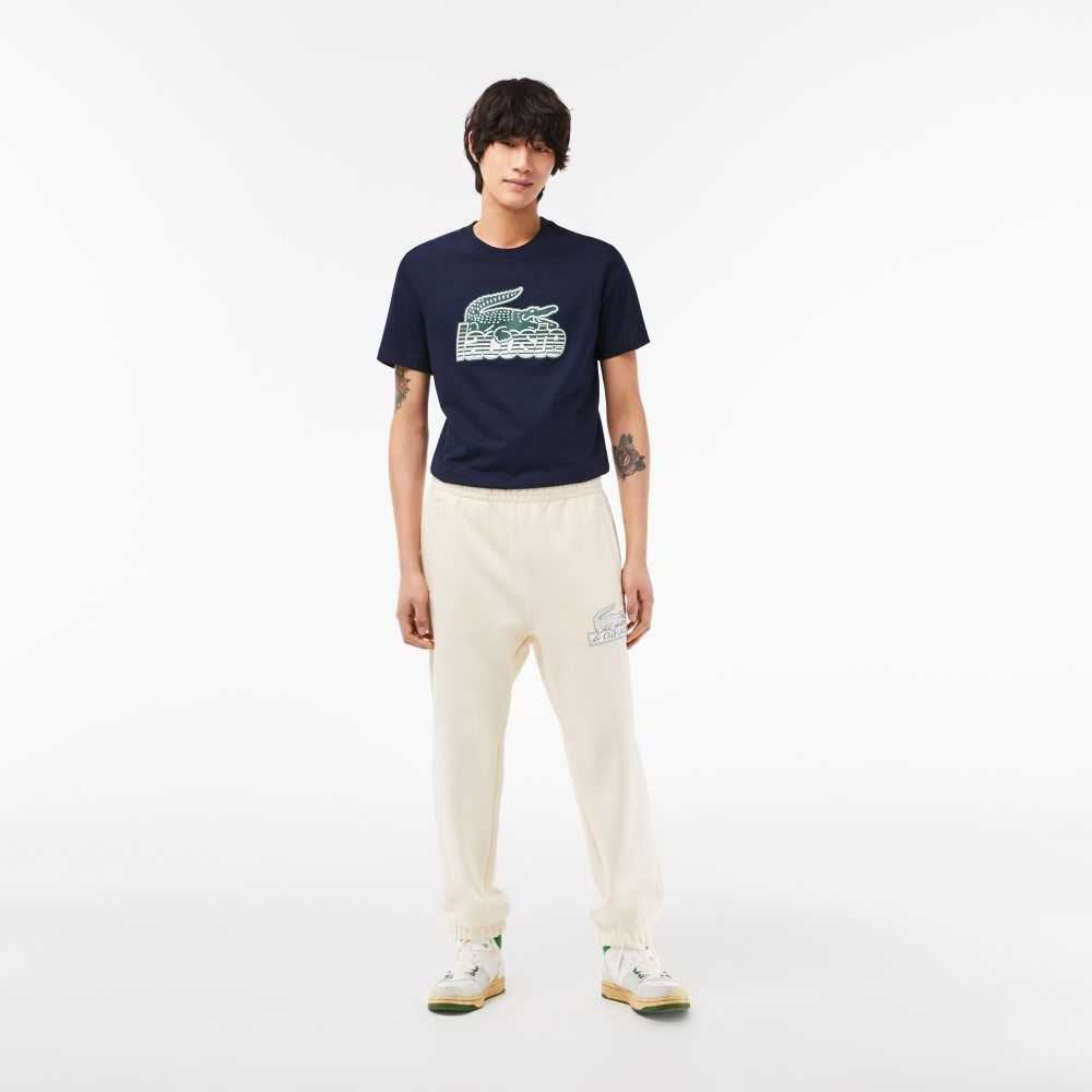 Lacoste Organic Cotton Track Pants White | HCF-217594