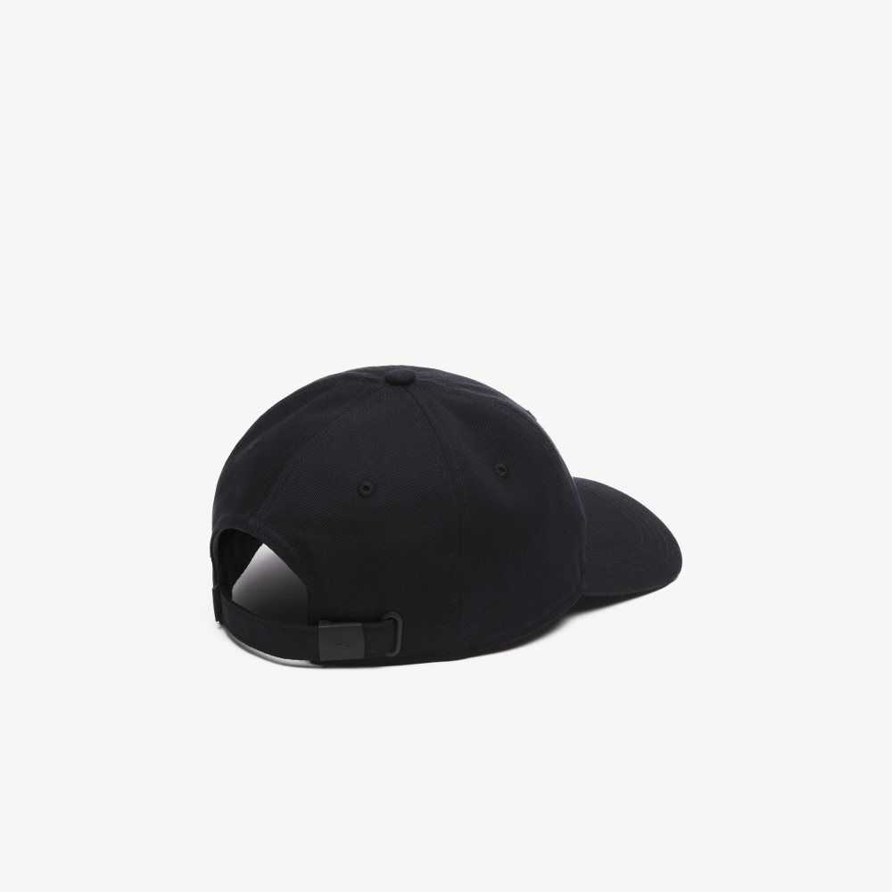 Lacoste Organic Cotton Twill Cap Black | FPS-943802