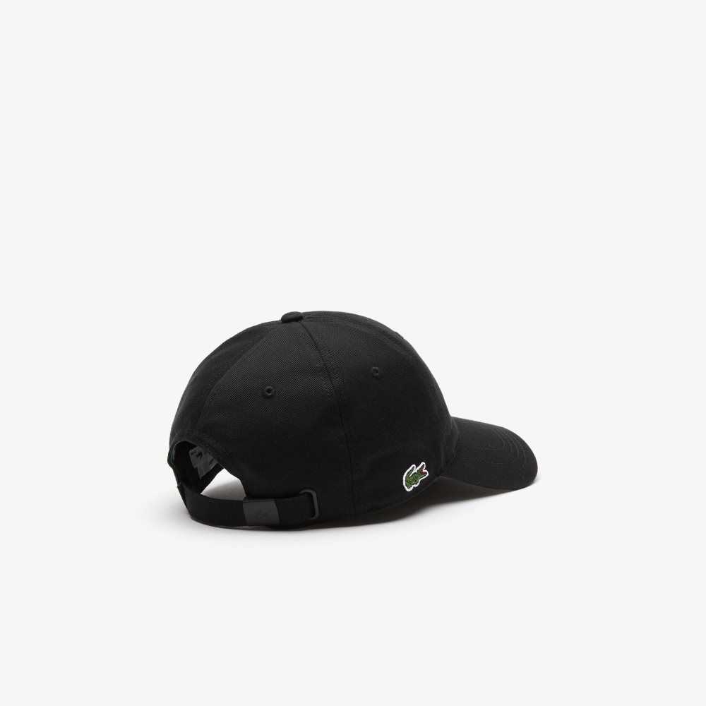 Lacoste Organic Cotton Twill Cap Black | NRP-742865