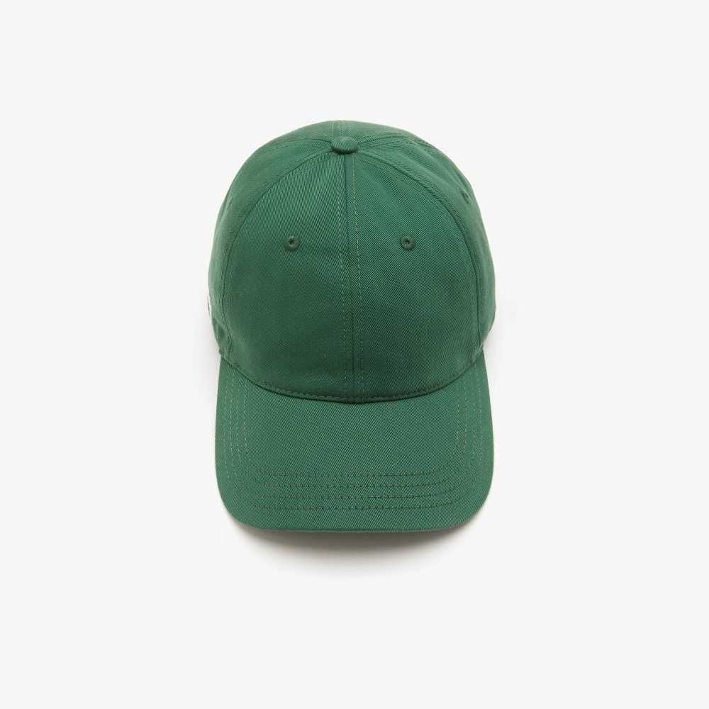 Lacoste Organic Cotton Twill Cap Green | DQG-063427