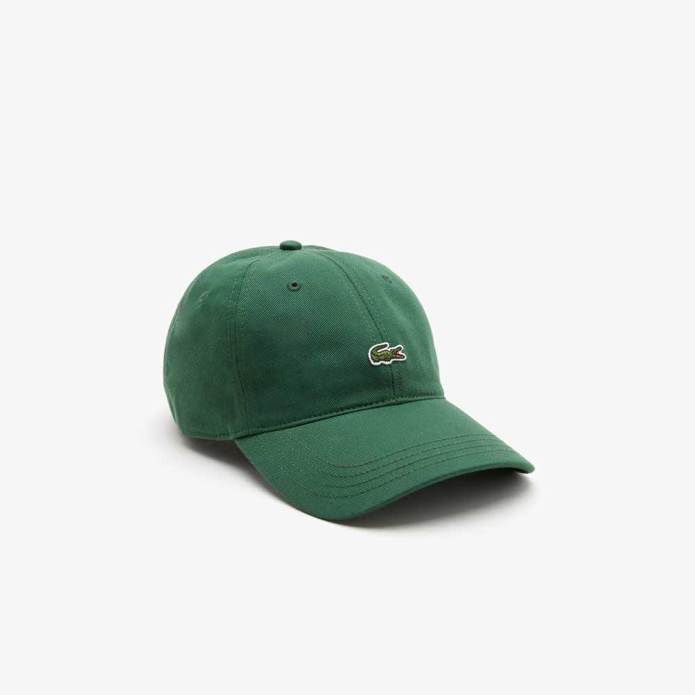 Lacoste Organic Cotton Twill Cap Green | SKB-694217