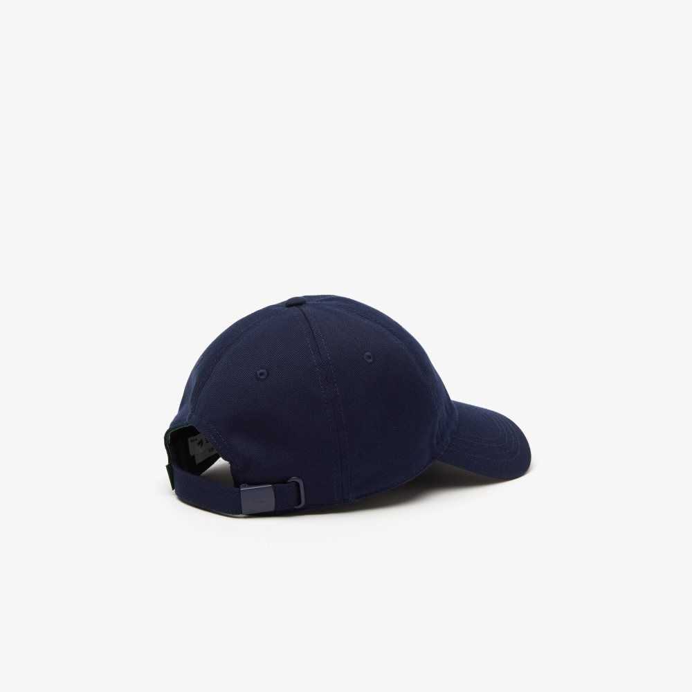 Lacoste Organic Cotton Twill Cap Navy Blue | EKD-084753