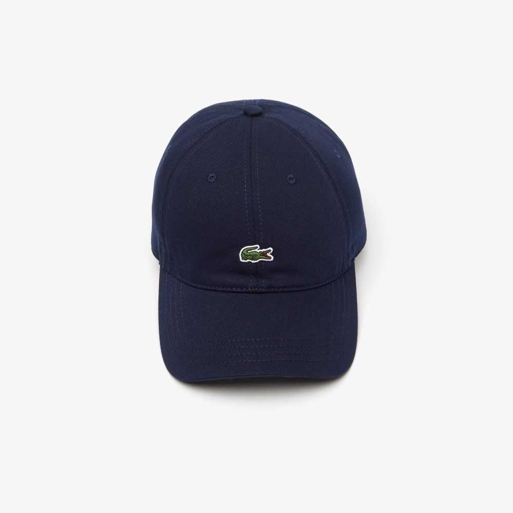 Lacoste Organic Cotton Twill Cap Navy Blue | EKD-084753