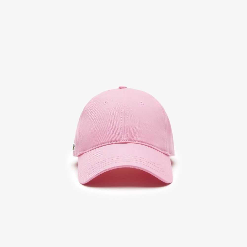 Lacoste Organic Cotton Twill Cap Pink | RWM-264187