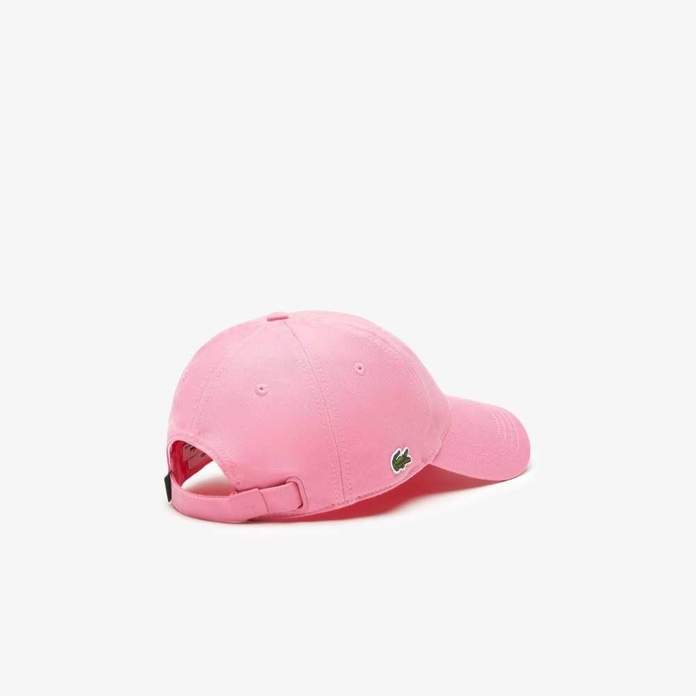 Lacoste Organic Cotton Twill Cap Pink | RWM-264187