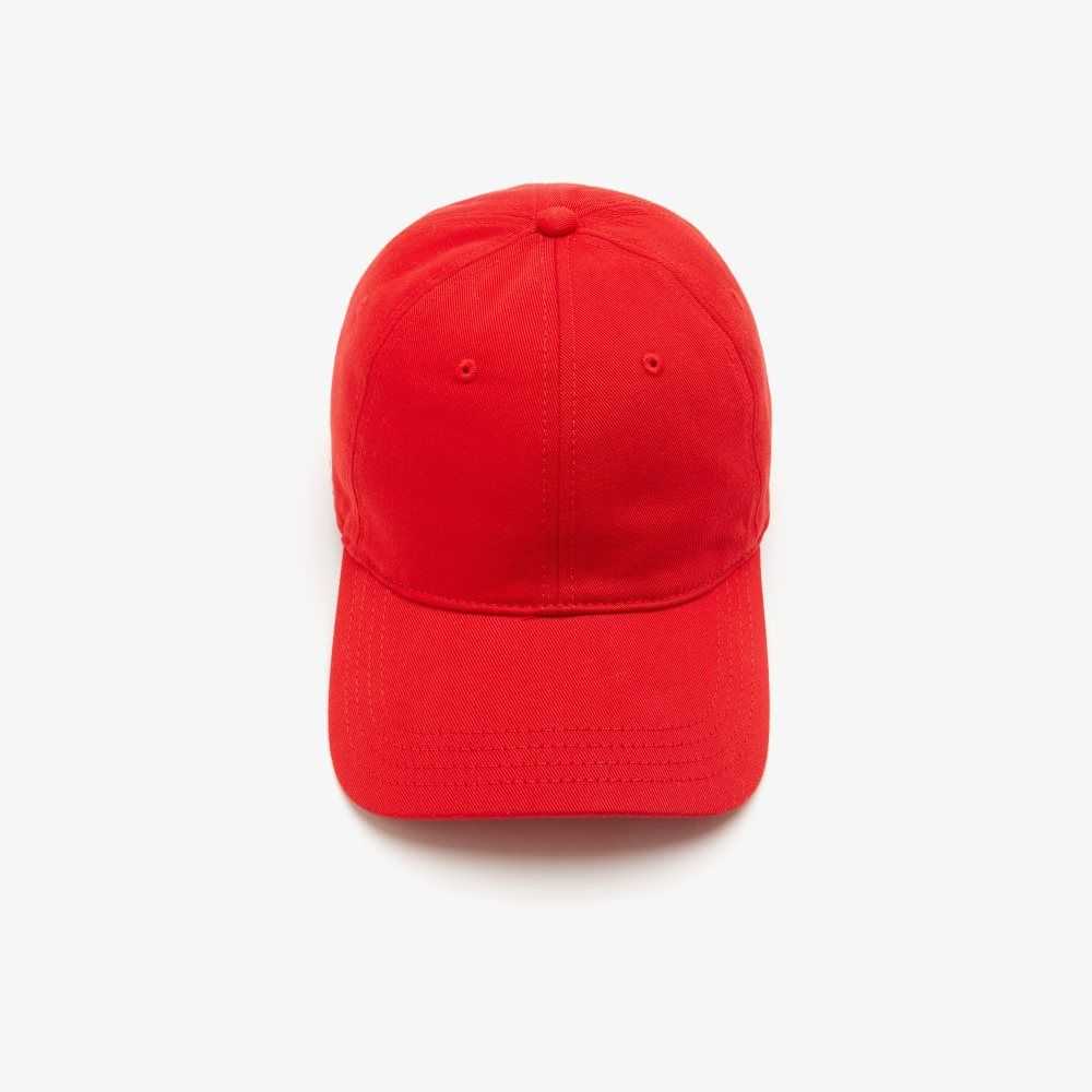 Lacoste Organic Cotton Twill Cap Red | JNP-456123