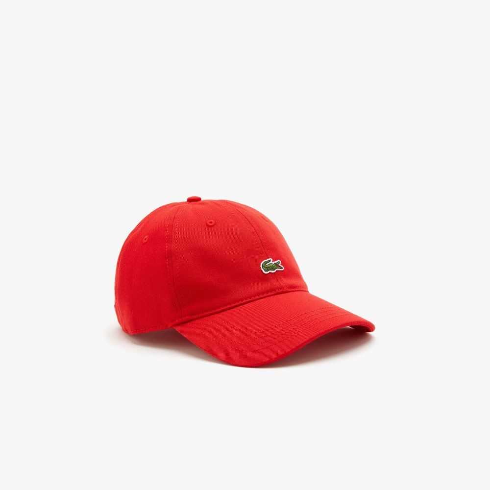 Lacoste Organic Cotton Twill Cap Red | JZD-942761