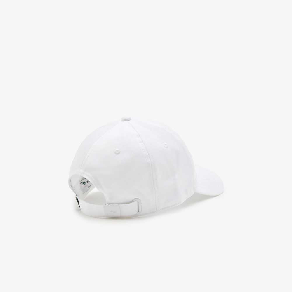 Lacoste Organic Cotton Twill Cap White | LYG-716504