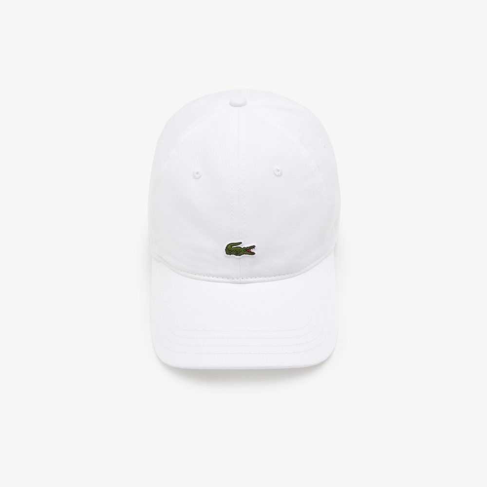 Lacoste Organic Cotton Twill Cap White | LYG-716504