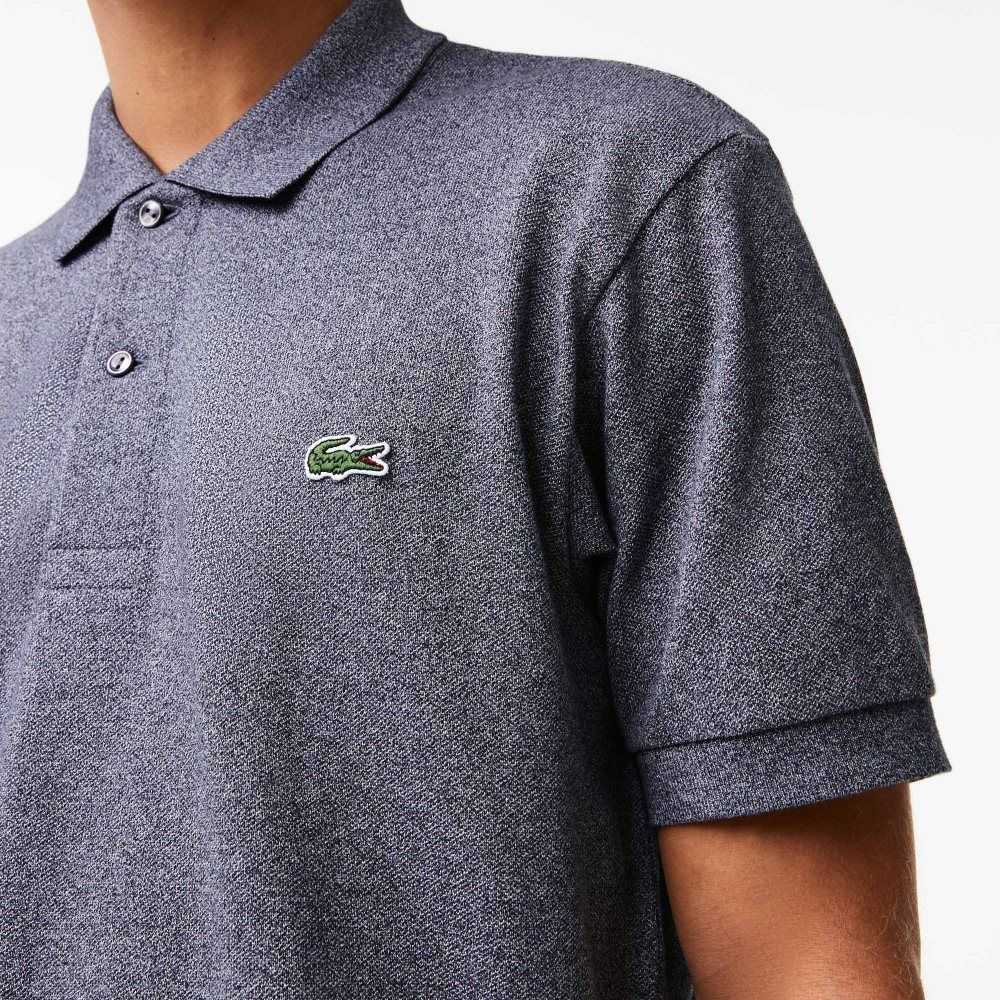 Lacoste Original L.12.12 Heathered Petit Pique Cotton Polo Grey Chine | OIT-674931