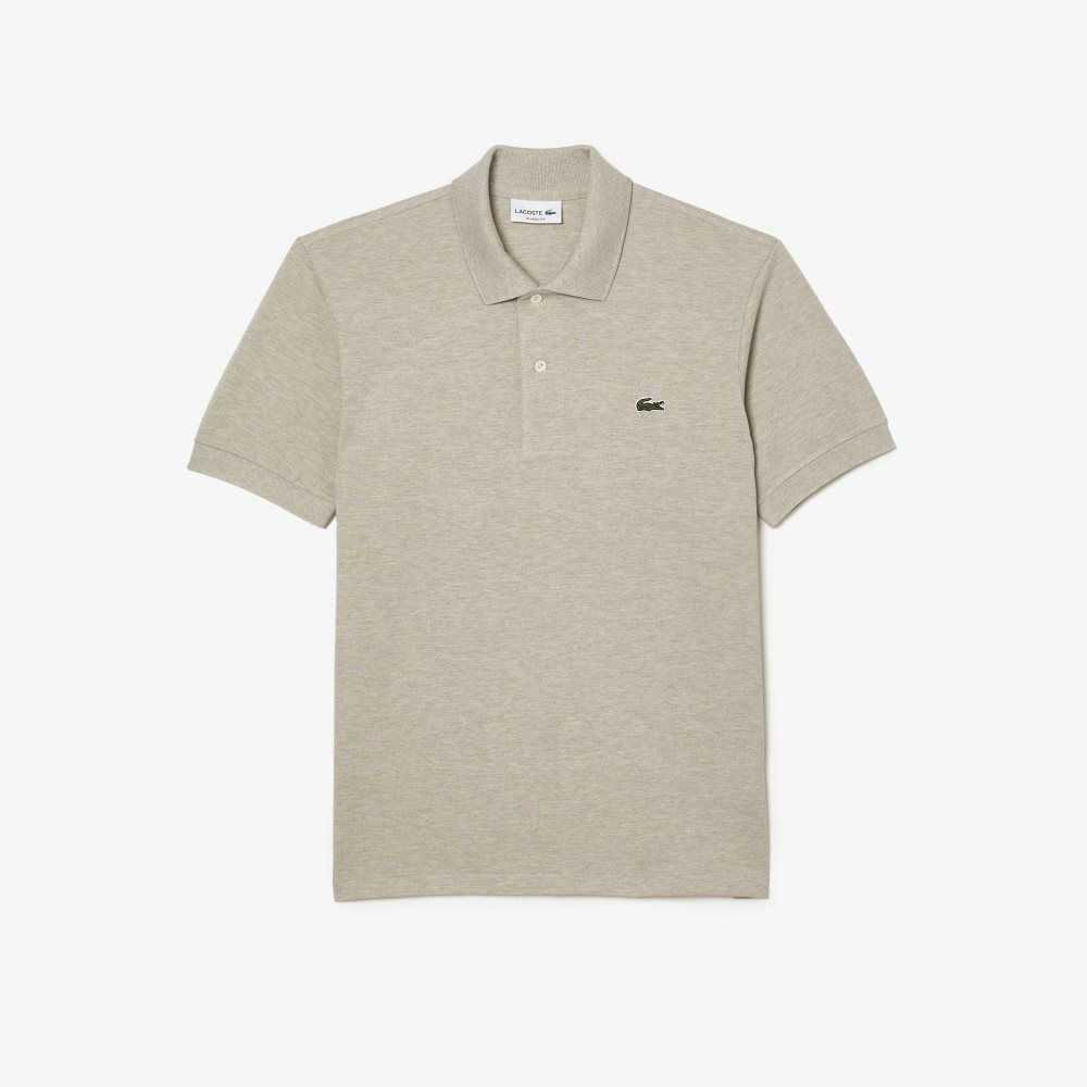 Lacoste Original L.12.12 Heathered Petit Pique Cotton Polo Beige | RKV-138724