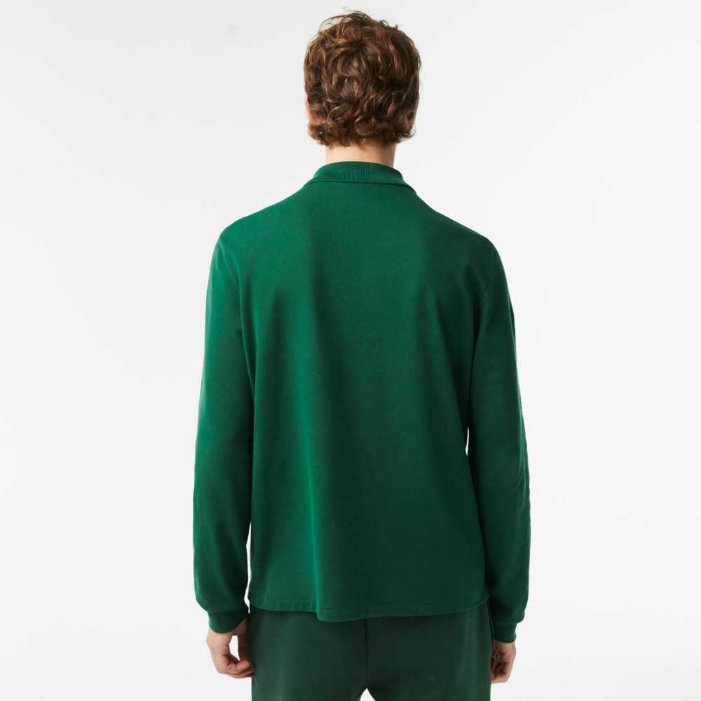 Lacoste Original L.12.12 Long Sleeve Cotton Polo Green | EBA-953186