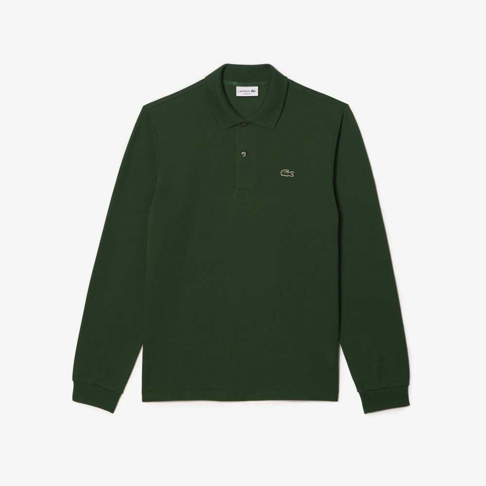 Lacoste Original L.12.12 Long Sleeve Cotton Polo Green | EBA-953186