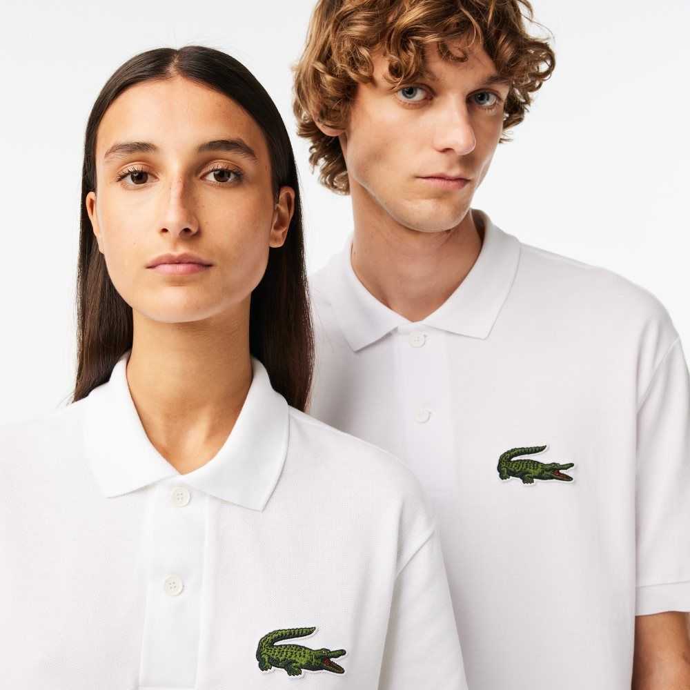 Lacoste Original L.12.12 Loose fit 80's crocodile Polo White | IFN-587204