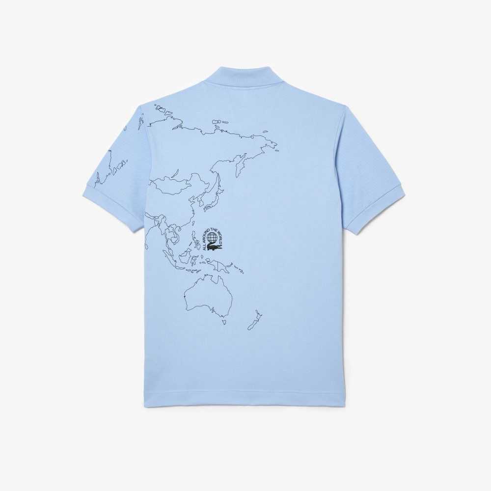 Lacoste Original L.12.12 Planisphere Polo Blue | WRS-538497