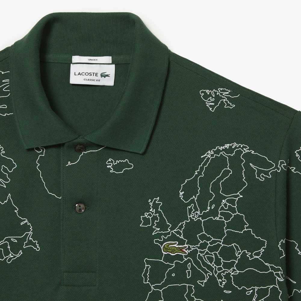 Lacoste Original L.12.12 Planisphere Polo Green | YDE-248037