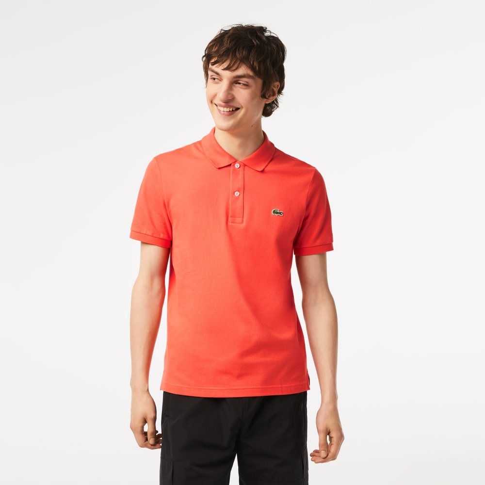 Lacoste Original L.12.12 Slim Fit Petit Pique Cotton Polo Orange | AMR-260594