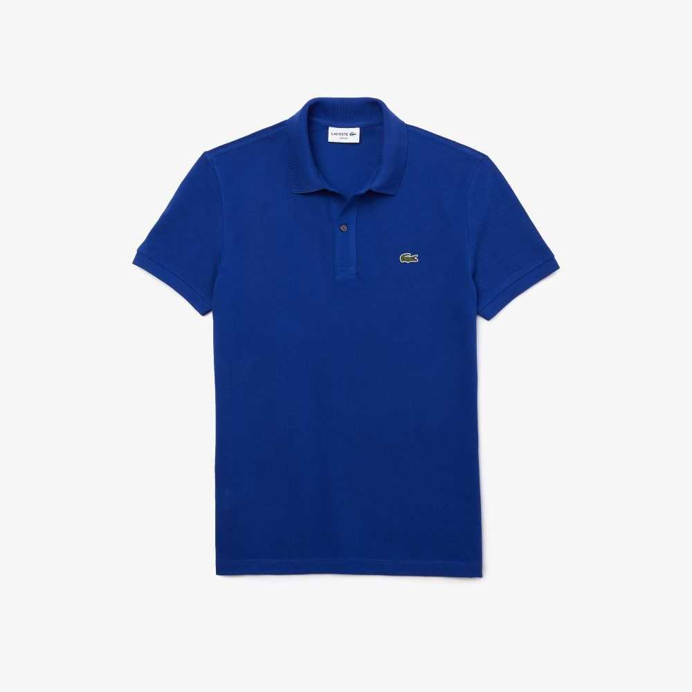 Lacoste Original L.12.12 Slim Fit Petit Pique Cotton Polo Blue | AWH-802457