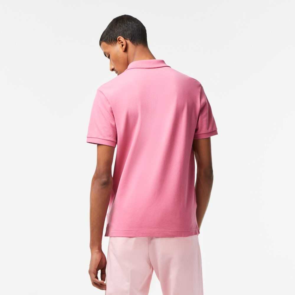 Lacoste Original L.12.12 Slim Fit Petit Pique Cotton Polo Pink | BIR-815694