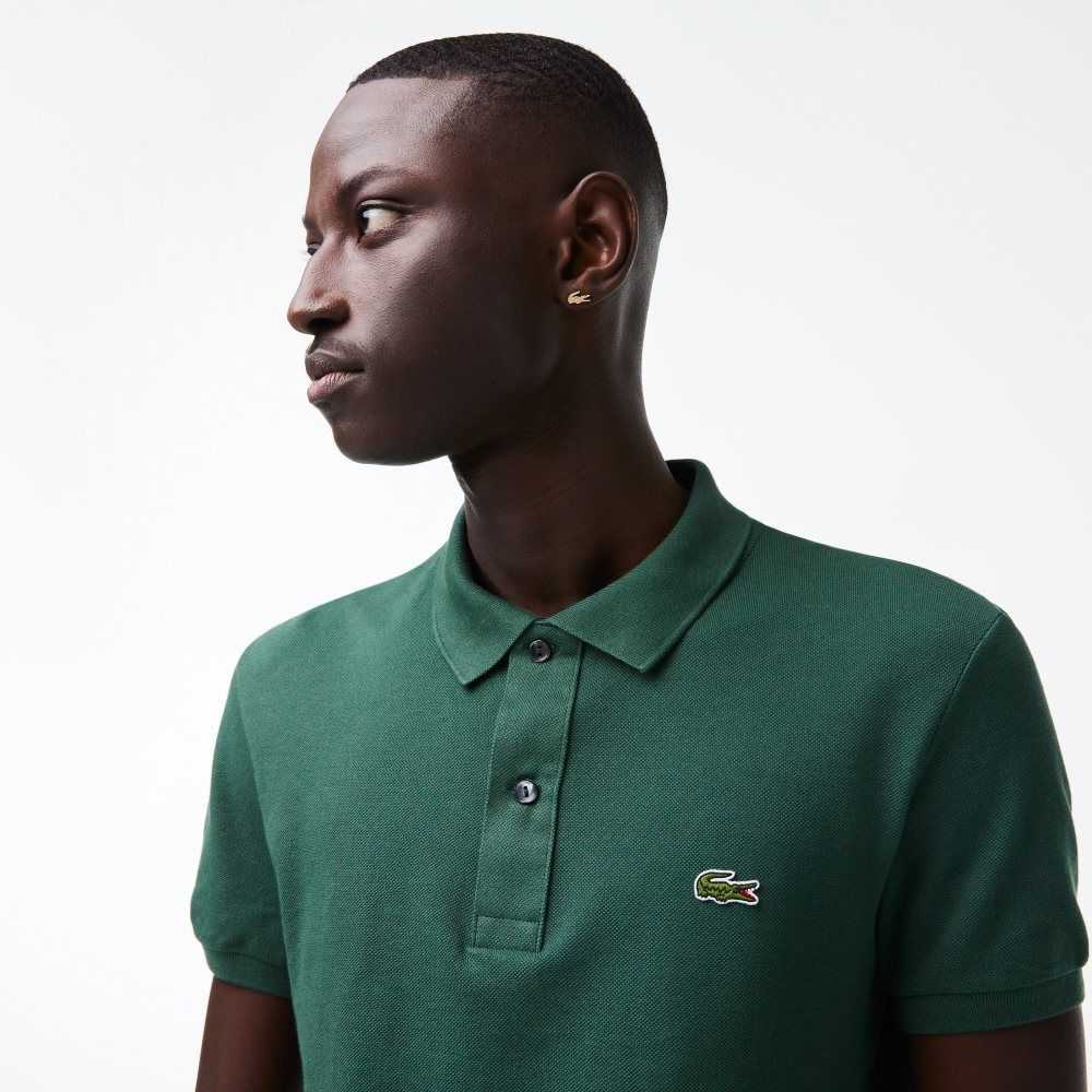 Lacoste Original L.12.12 Slim Fit Petit Pique Cotton Polo Green | EOZ-981463