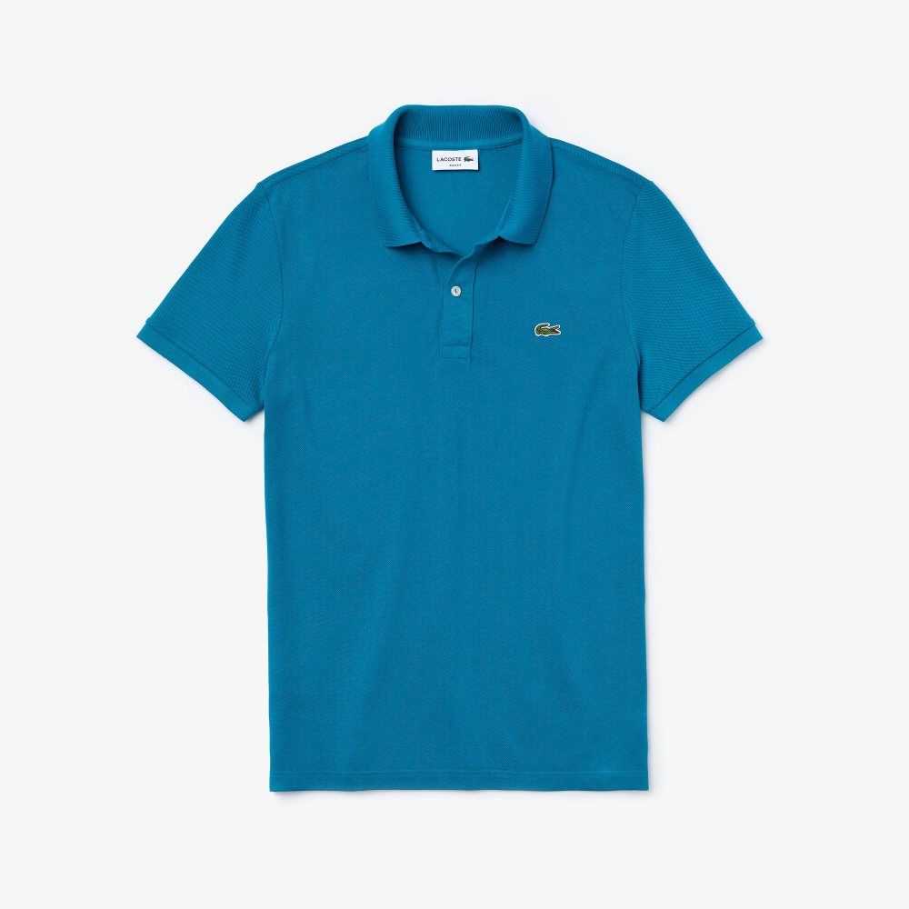 Lacoste Original L.12.12 Slim Fit Petit Pique Cotton Polo Blue | FAU-429708