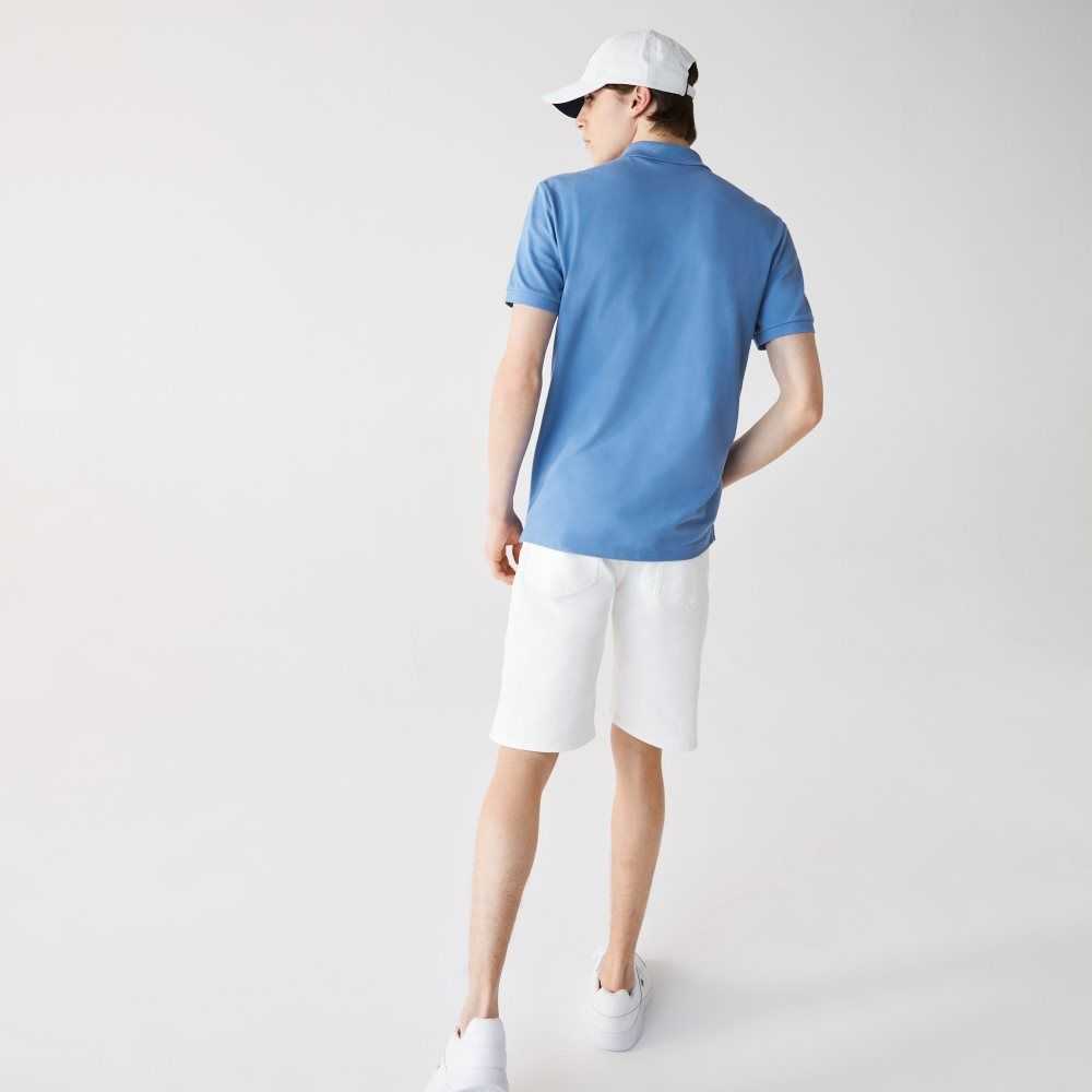 Lacoste Original L.12.12 Slim Fit Petit Pique Cotton Polo Blue | FVG-148732