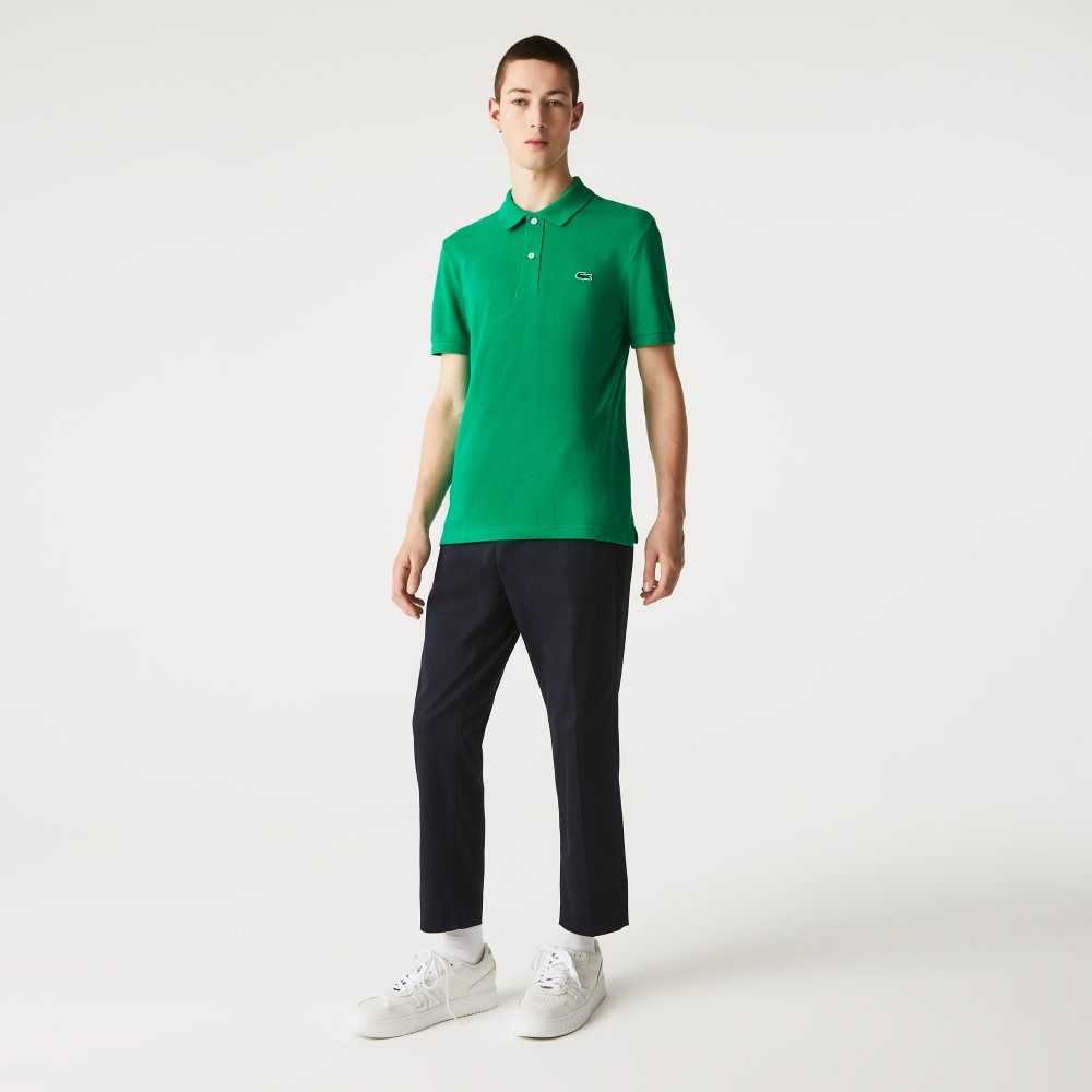 Lacoste Original L.12.12 Slim Fit Petit Pique Cotton Polo Green | GIT-253870