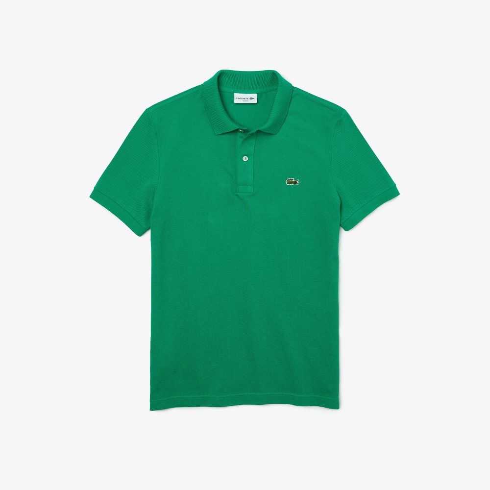 Lacoste Original L.12.12 Slim Fit Petit Pique Cotton Polo Green | GIT-253870