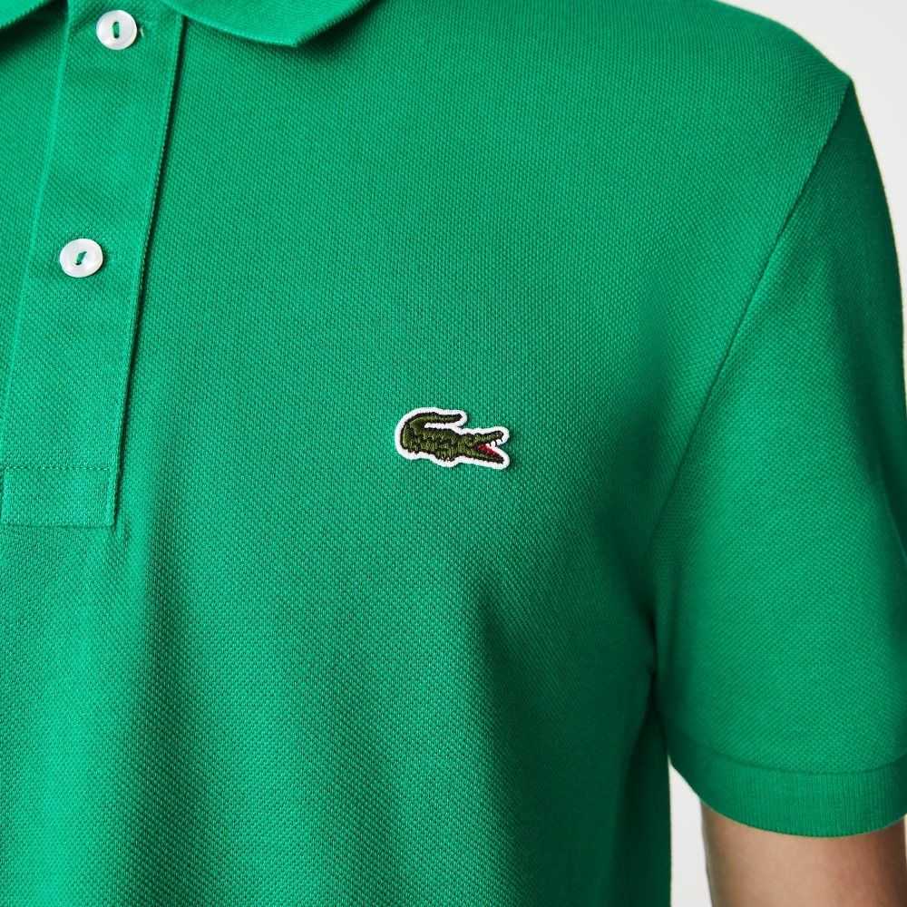 Lacoste Original L.12.12 Slim Fit Petit Pique Cotton Polo Green | GIT-253870