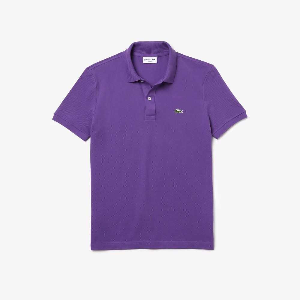 Lacoste Original L.12.12 Slim Fit Petit Pique Cotton Polo Purple | HCI-359184