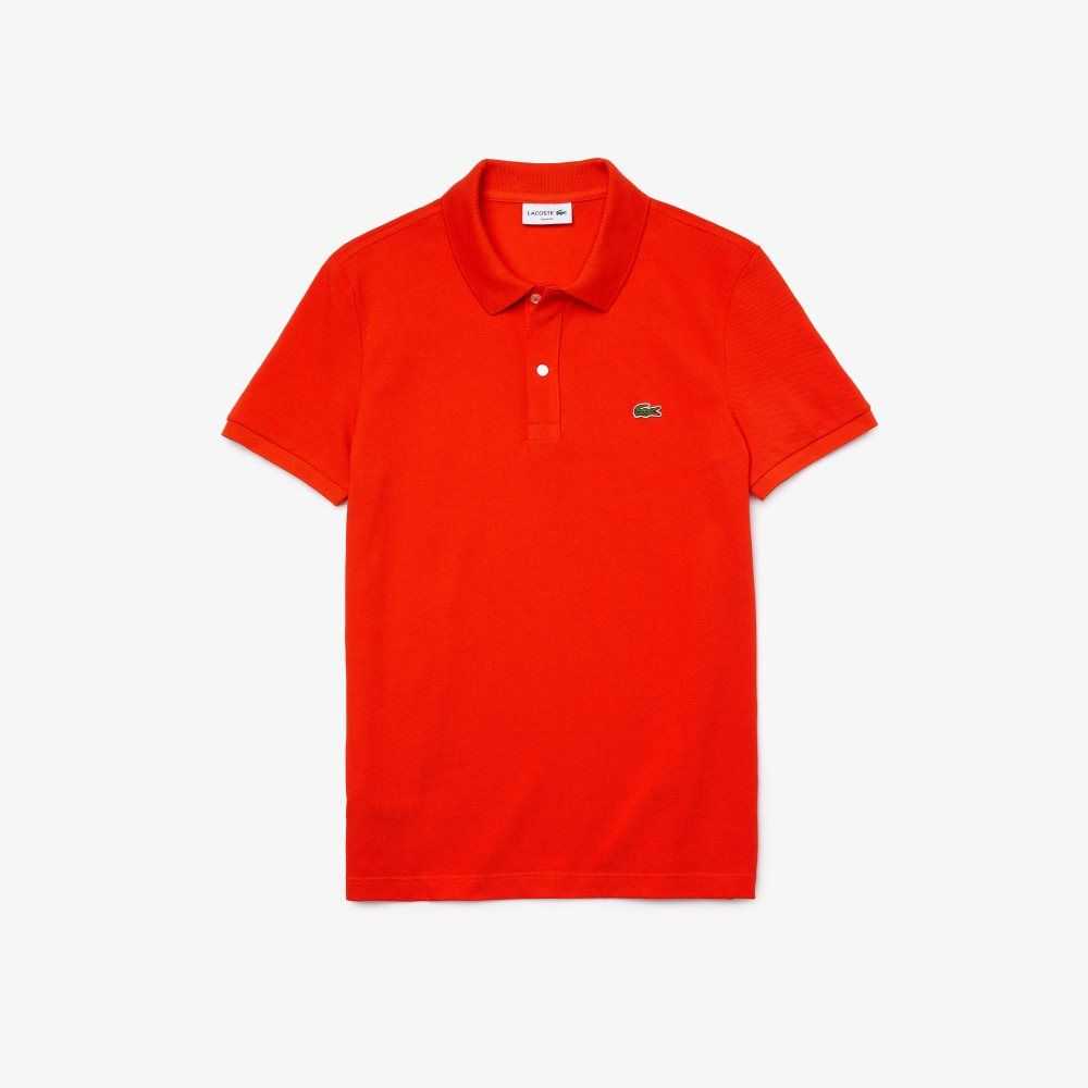 Lacoste Original L.12.12 Slim Fit Petit Pique Cotton Polo Red | HKQ-219034