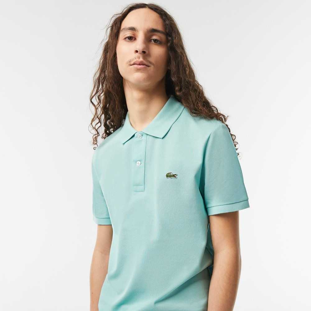 Lacoste Original L.12.12 Slim Fit Petit Pique Cotton Polo Mint | HLB-290651