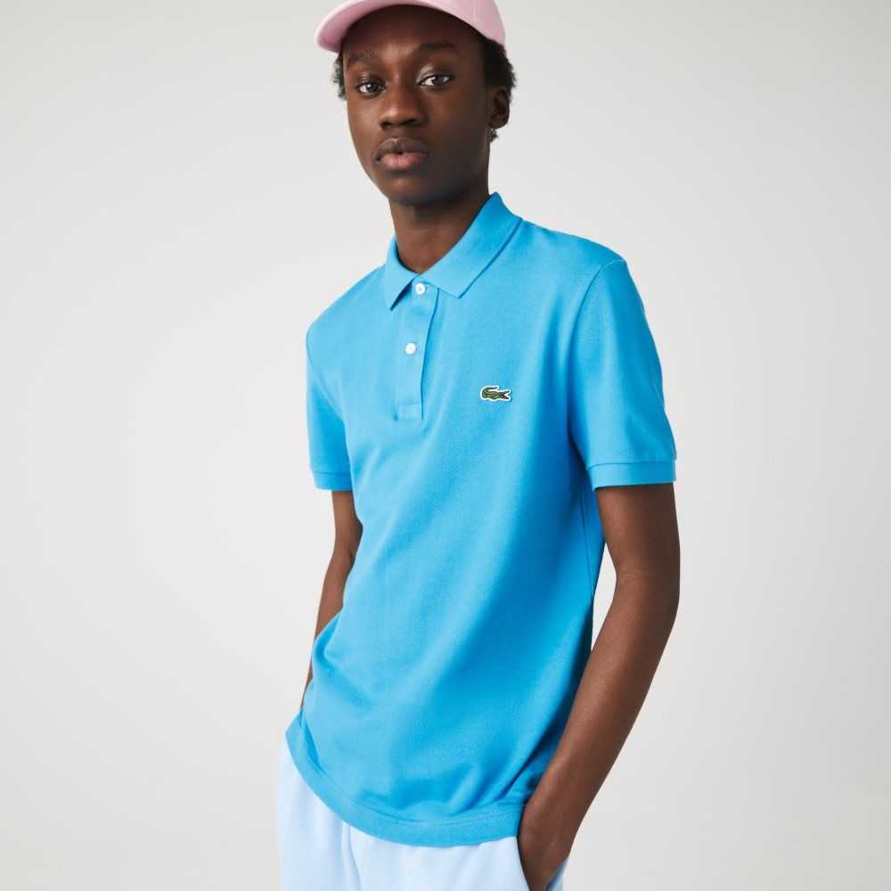 Lacoste Original L.12.12 Slim Fit Petit Pique Cotton Polo Turquoise | LZR-704512