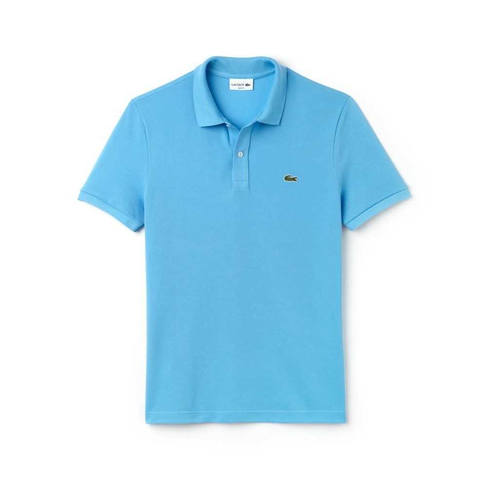 Lacoste Original L.12.12 Slim Fit Petit Pique Cotton Polo Light Blue | MRX-698340