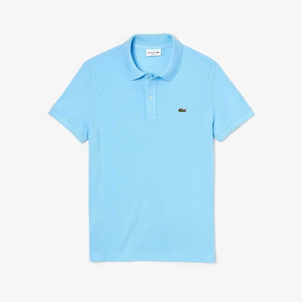 Lacoste Original L.12.12 Slim Fit Petit Pique Cotton Polo Light Blue | NWL-836745