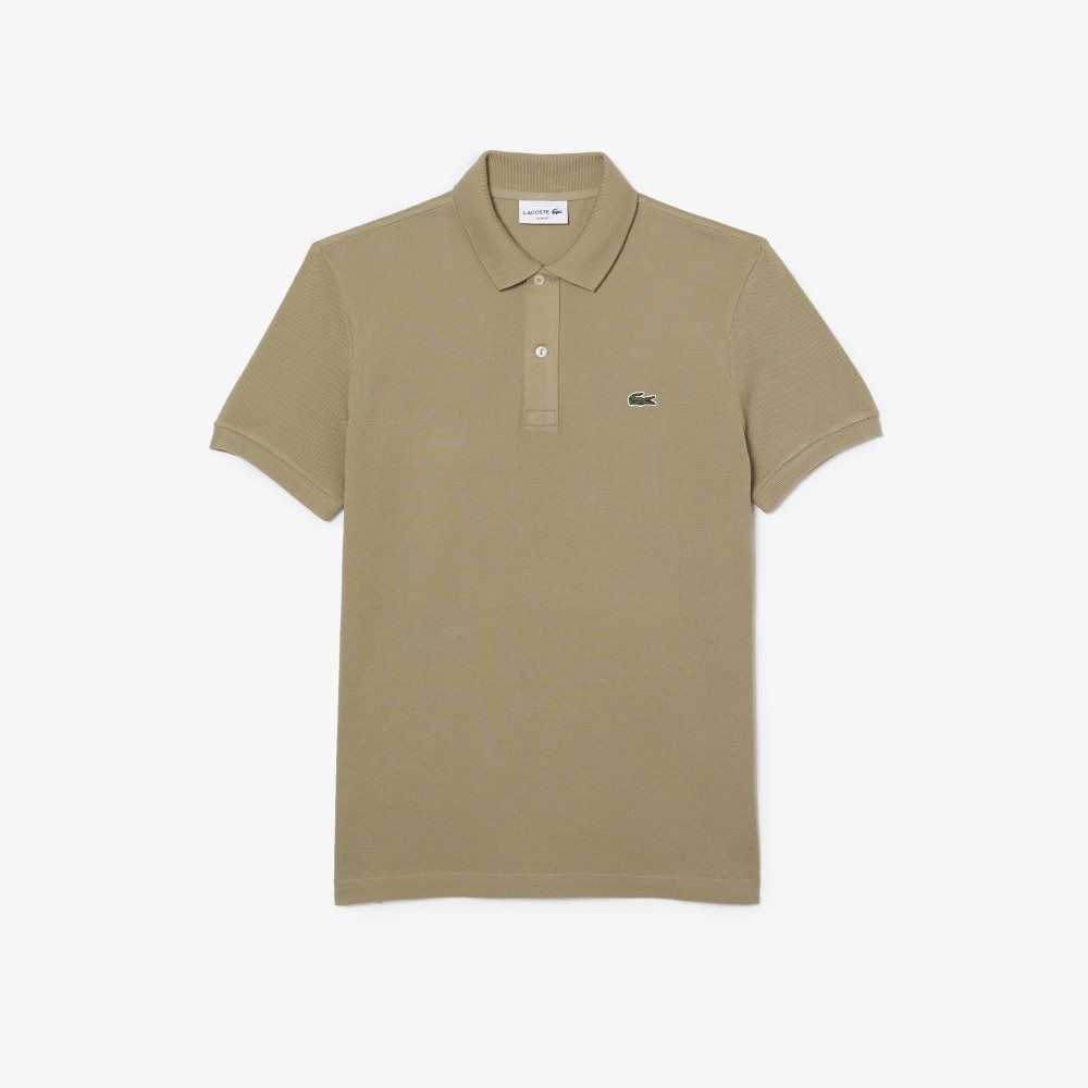 Lacoste Original L.12.12 Slim Fit Petit Pique Cotton Polo Beige | PAB-678493