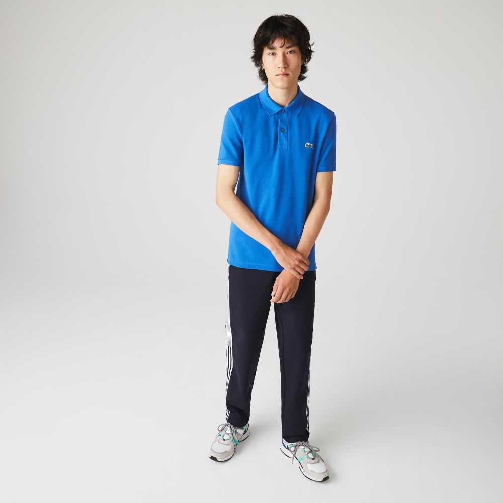 Lacoste Original L.12.12 Slim Fit Petit Pique Cotton Polo Blue | PWR-937801