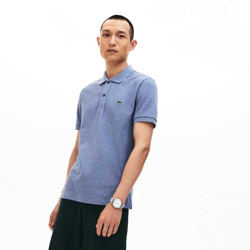 Lacoste Original L.12.12 Slim Fit Petit Pique Cotton Polo Blue Chine | RCV-849632