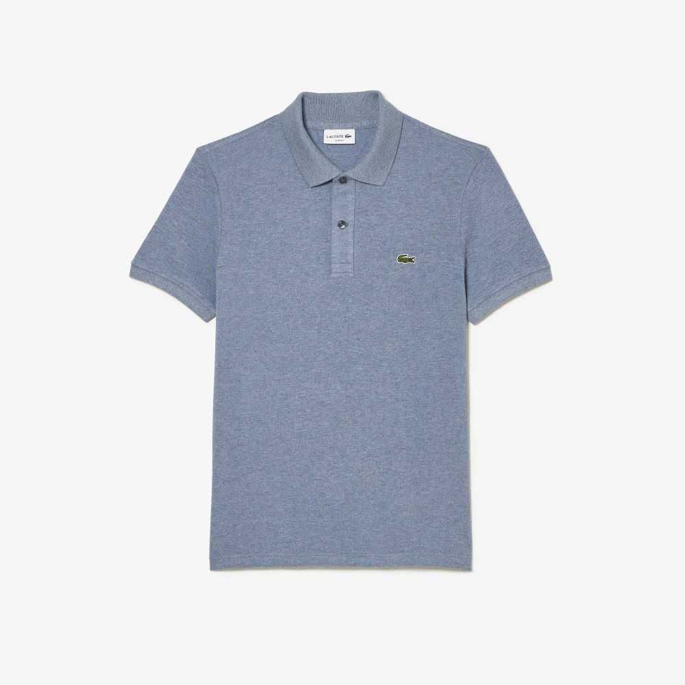 Lacoste Original L.12.12 Slim Fit Petit Pique Cotton Polo Blue Chine | RCV-849632