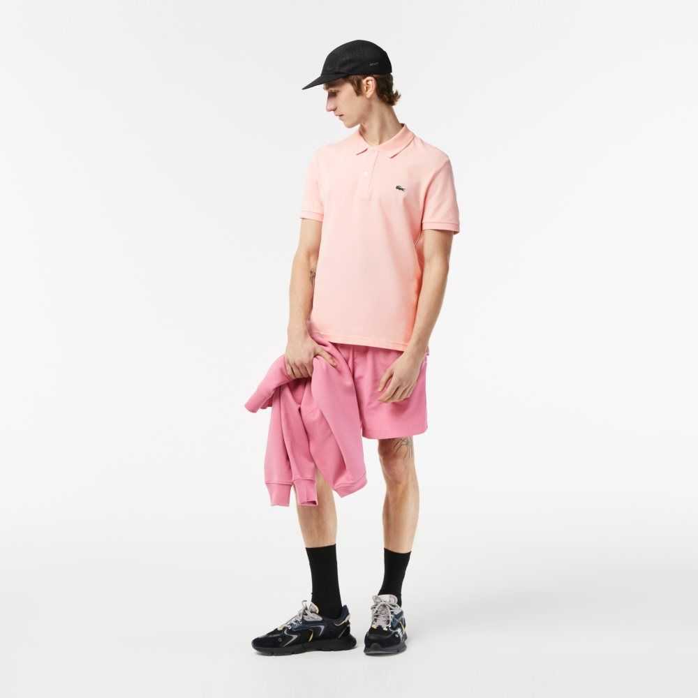 Lacoste Original L.12.12 Slim Fit Petit Pique Cotton Polo Pink | RWK-874321