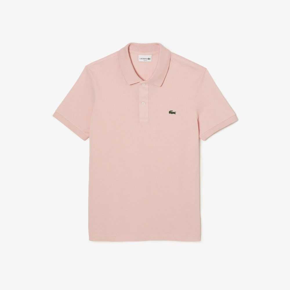 Lacoste Original L.12.12 Slim Fit Petit Pique Cotton Polo Pink | RWK-874321