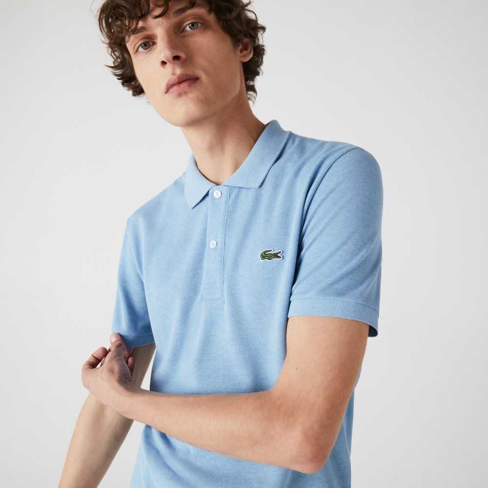 Lacoste Original L.12.12 Slim Fit Petit Pique Cotton Polo Blue Chine | SQT-871506