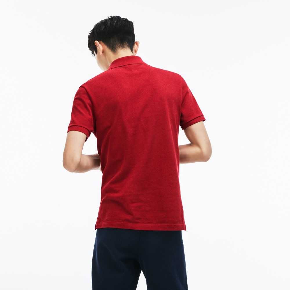 Lacoste Original L.12.12 Slim Fit Petit Pique Cotton Polo Red | SXM-748301